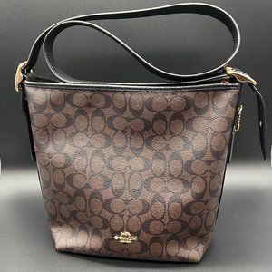 Coach Val Signature Leather Brown Shoulder Bag/Crossbody